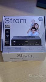 Stock di 3 Decoder Digitale Terrestre DVB-T2 Strom