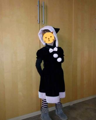 Carnevale: vestito bimba gattino nero