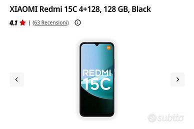 XIAOMI Redmi 15C 5G 4/128, 128GB, Nero