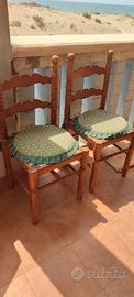 Sedie stile country, arte povera