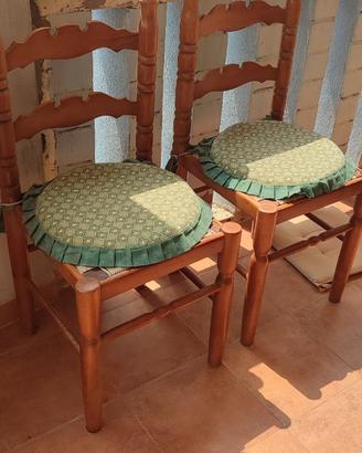 Sedie stile country, arte povera