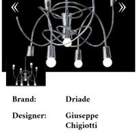 lampadario driade modello grape design chigiotti
