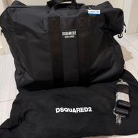 Disquared 2 borsa da viaggio nera