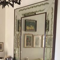 Grande specchio liberty con illuminazione interna