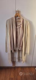 Camicia e cardigan dorati come nuovi