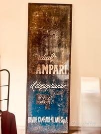 Pubblicità campari originale in ferro