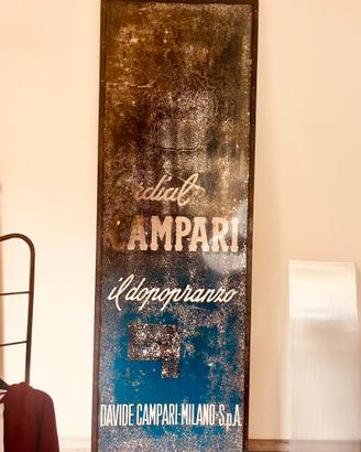 Pubblicità campari originale in ferro