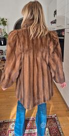 Pelliccia visone color miele 