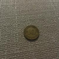Moneta 10 pfennig tedesca marchio D 1950 rara