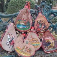 Borracce ornamentali in pelle da collezione