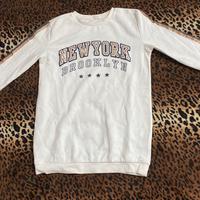 🗽 Felpa Lunga Stile College "New York Brooklyn" 🗽