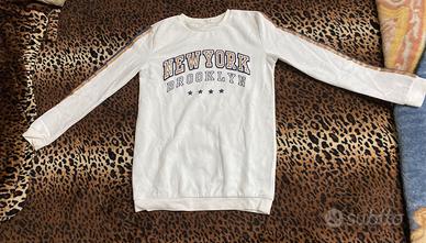 🗽 Felpa Lunga Stile College "New York Brooklyn" 🗽