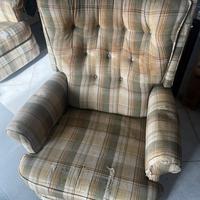 N. 2 Poltrona a dondolo anni 60 da restaurare