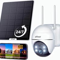 ieGeek AOV Telecamera Pannello Solare 5W