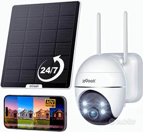 ieGeek AOV Telecamera Pannello Solare 5W