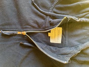 Felpa uomo Primark blu con cappuccio e zip taglia