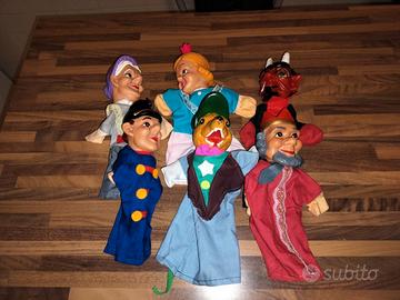 Lotto burattini a mano vintage anni ’60/’80 – teat