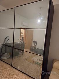 armadio ante scorrevole con specchio 