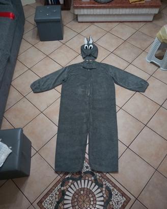 Costume Coniglio Grigio in Pelliccia Vintage
