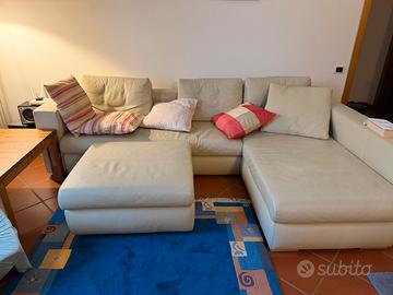 Divano tre posti 260cm largh. pelle e zero usura