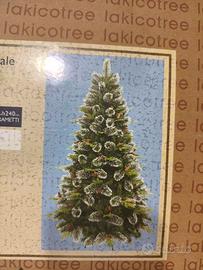 Albero di natale 1.80 com bacche e pigne