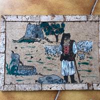 Piccolo quadro in sughero anni '70