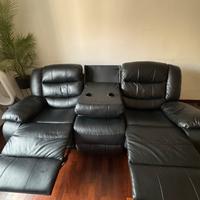 Divano con poltrona reclinabile