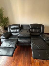 Divano con poltrona reclinabile