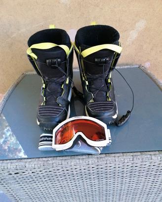 Scarponcini Snow Bord + occhiali neve bimbo/a