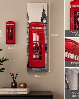 Quadro e orologio London