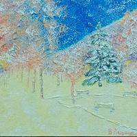 Quadro olio su tavola