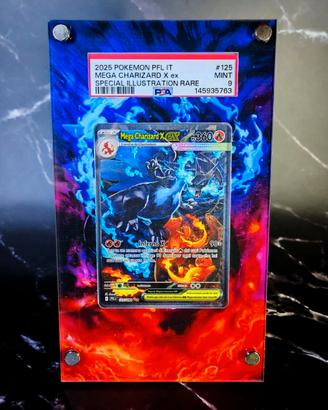 Mega Charizard X EX SIR #125 PSA 9 Fiamme Spettral
