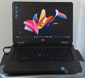 Notebook Dell i5 quad-core 8GB SSD-256 14 pollici.