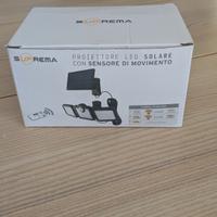 Proiettore Led Solare con sensore di movimento e t