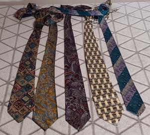 Lotto 5 cravatte vintage Made in Italy