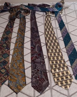 Lotto 5 cravatte vintage Made in Italy