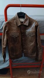 Giacca uomo di pelle marrone Pier One