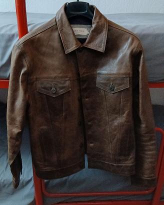 Giacca uomo di pelle marrone Pier One