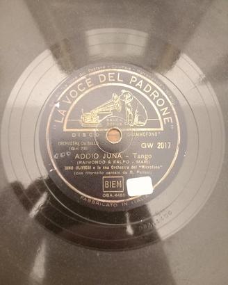 Disco 78 giri La voce del Padrone