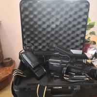 video camera philps con tre piedi