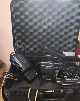 video camera philps con tre piedi