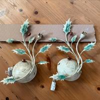 Applique da parere con fiore in vetro