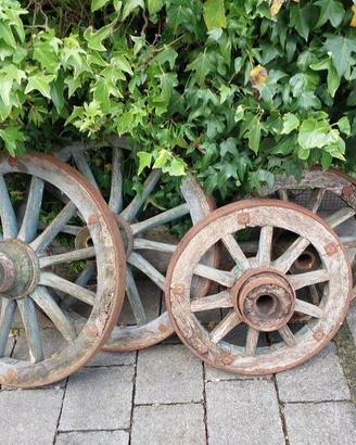 4 ruote in legno antico carro agricolo