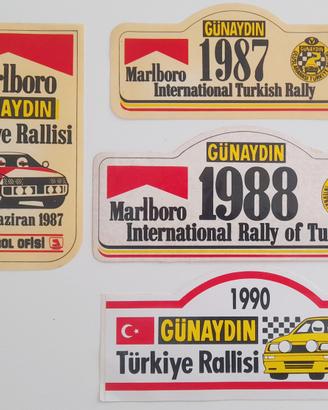 Adesivi RALLY TURKISH GUNAYDIN 87/88/90