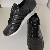 ADIDAS L.A. TRAINER Originali PELLE Nero Lucido