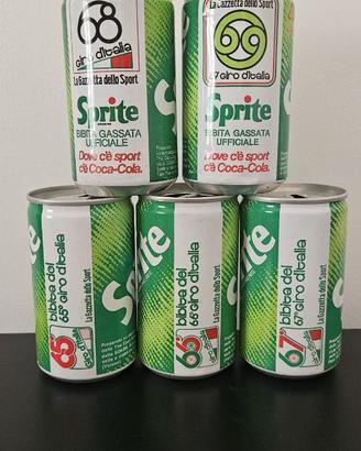 Lotto 5 Lattine Sprite Giro d'Italia
