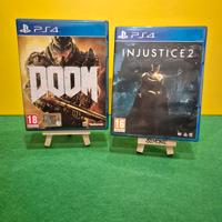 Ps4 Giochi Doom  e Injustice #perfetti