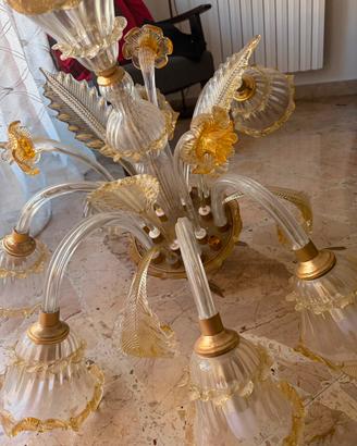 Lampadario vetro di Murano
