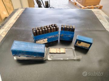 punzoni per metallo lettere e numeri + miniserie