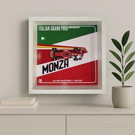 Quadro F1 - Monza 2024 - Leclerc - 1:43